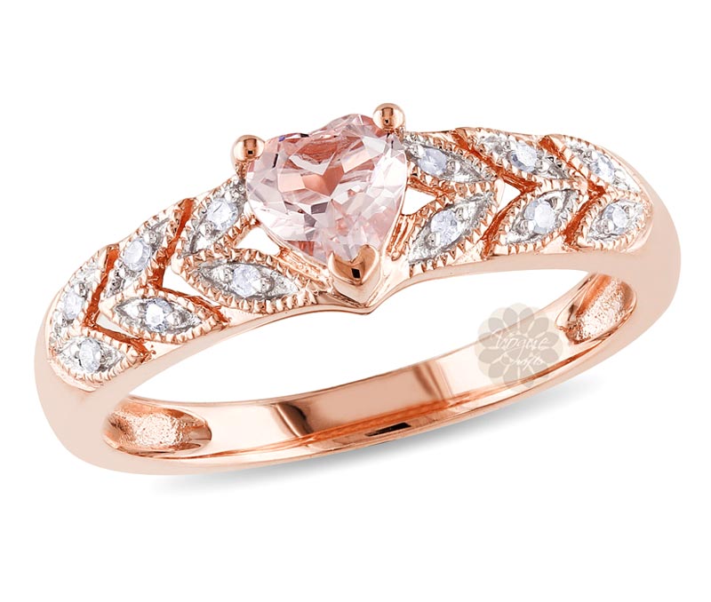 Vogue Crafts & Designs Pvt. Ltd. manufactures Rose Gold Heart Ring at wholesale price.